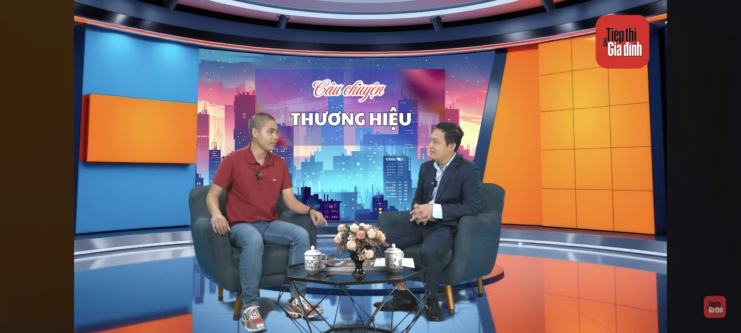 Doanh nhân Đào Thanh Tú cùng host chương trình